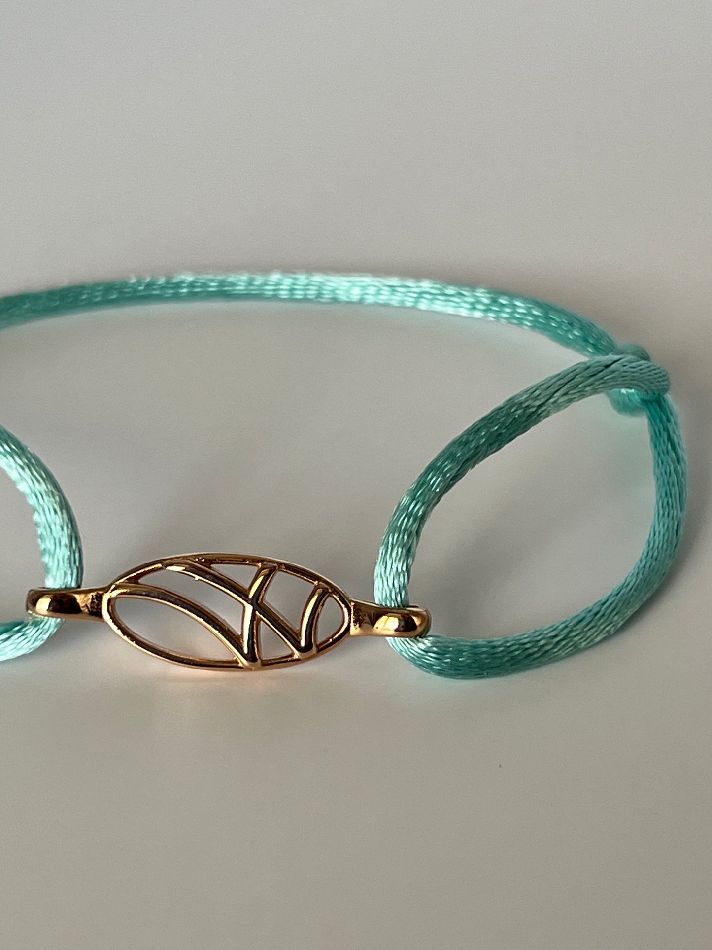 LarMar® BRACELET  ROSE GOLD WITH TURQUOISE CORD