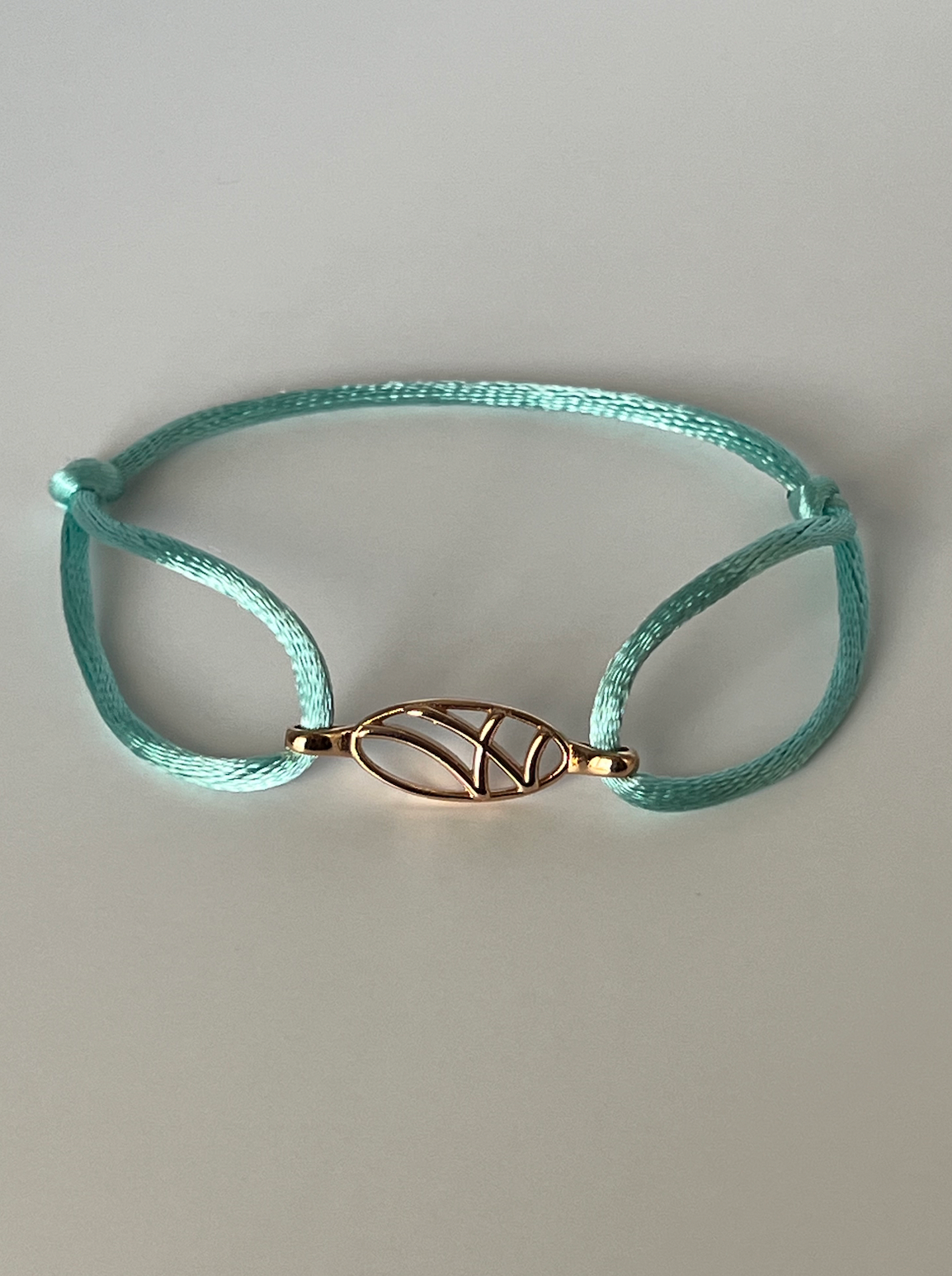 LarMar® BRACELET  ROSE GOLD WITH TURQUOISE CORD